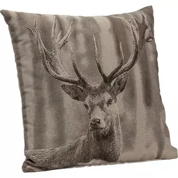 Подушка deer (kare) коричневый 45x45x5 см.