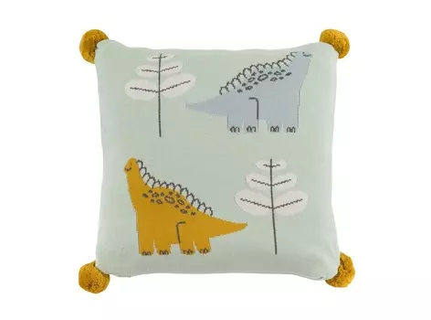 Подушка декоративная динозавр toto (tkano) мультиколор 35x35 см.