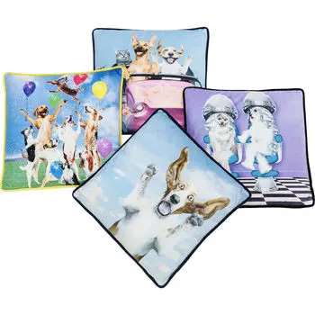 Подушка dogs life в ассортименте (kare) мультиколор 45x45x8 см.