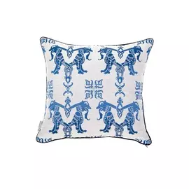 Подушка драконы (кокон) бирюзовый 45.0x45.0x45 см.