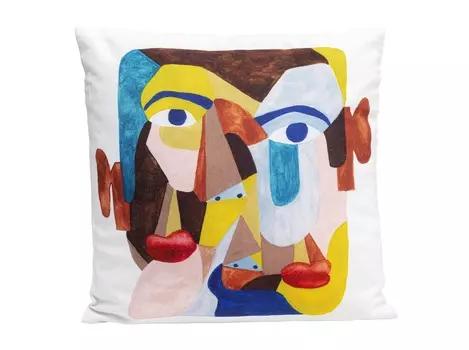 Подушка face (kare) мультиколор 45x45x10 см.