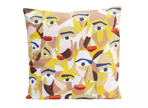 Подушка faces (kare) мультиколор 45x45x10 см.