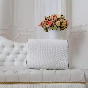 Подушка memory-relax эрго (kingsilk) белый 40x60 см.