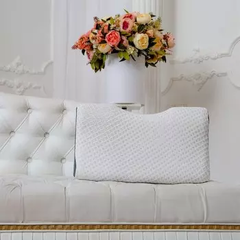 Подушка memory-relax нео (kingsilk) белый 27x50 см.