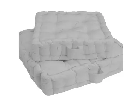 Подушка напольная (laredoute) серый 38x38x10 см.