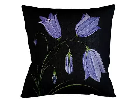 Подушка ночной сад , версия 5 (object desire) черный 45x12x45 см.