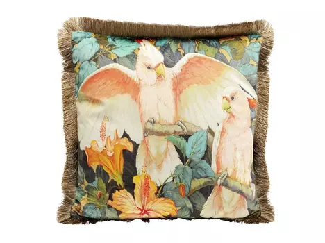 Подушка parrots (kare) мультиколор 45x45x15 см.