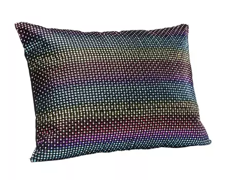 Подушка rainbow glitter (kare) мультиколор 40x30x3 см.