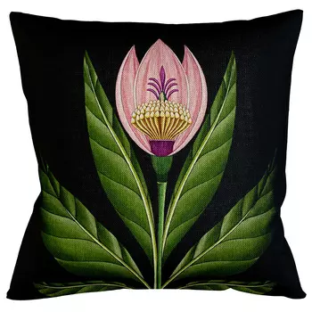 Подушка «тропический лес», версия 3 (object desire) черный 45x45 см.