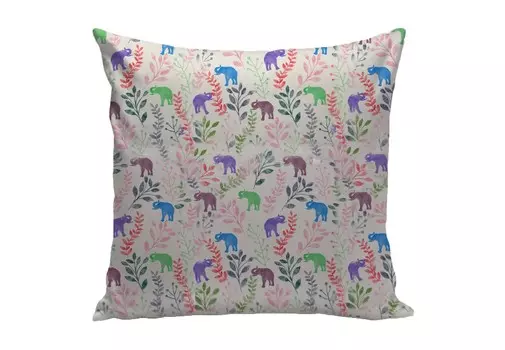 Подушка white elefant by amir faysal (icon designe) мультиколор 40x40 см.