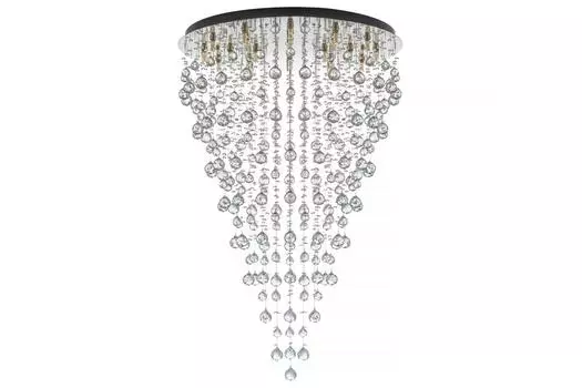 Подвесная хрустальная люстра arti lampadari flusso h 1.4.80.615 n (lucia tucci) серый