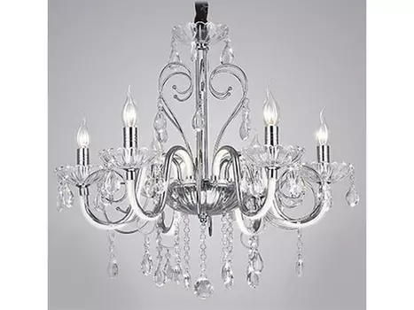 Подвесная люстра 411 (eurosvet) серебристый 107 см.