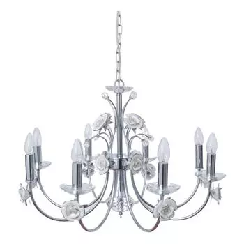 Подвесная люстра abrasax annika 2031/8(chrome) (abrasax) серебристый 450 см.