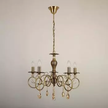 Подвесная люстра abrasax daniela sy40078/5 (abrasax) бронзовый 500 см.