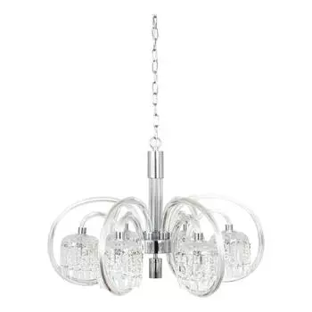 Подвесная люстра abrasax elsa l.4306-6ch (abrasax) серебристый 450 см.