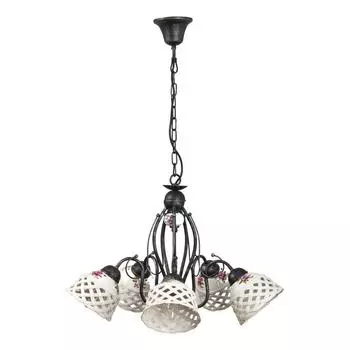 Подвесная люстра abrasax emilia mdk9365/5ablack (abrasax) серебристый 400 см.