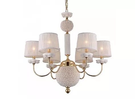 Подвесная люстра adagio (crystal lux) бежевый 160 см.