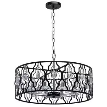 Подвесная люстра альгеро (mw-light) черный 39 см.