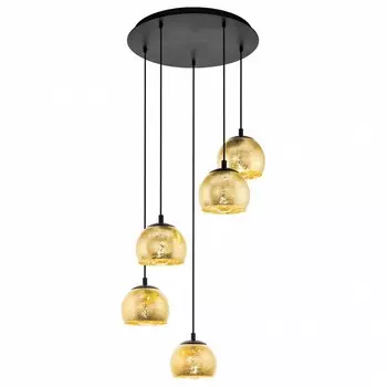 Подвесная люстра albaraccin (eglo) золотой 150 см.