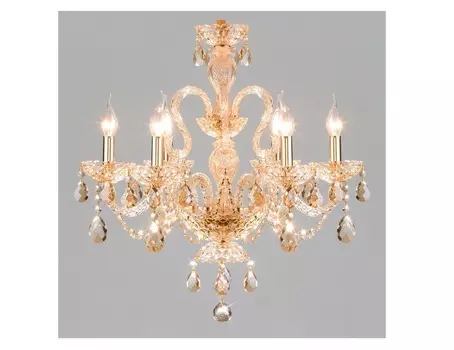 Подвесная люстра alcedo (eurosvet) золотой 110 см.