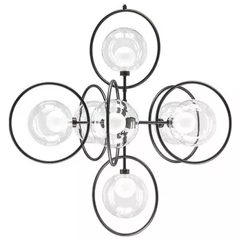 Подвесная люстра alfa (lightstar) черный 175 см.