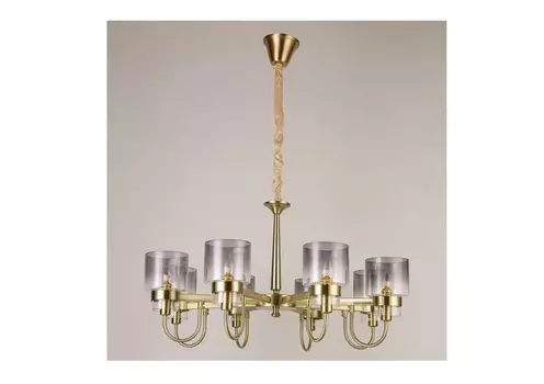 Подвесная люстра элла (mw-light) серый 60 см.