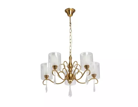 Подвесная люстра эллегия (mw-light) белый 49 см.