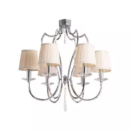 Подвесная люстра andrea (arte lamp) серебристый 158 см.