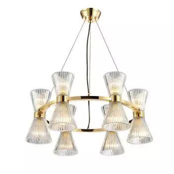 Подвесная люстра aployt elinor apl.801.03.12 (aployt) золотой 350 см.