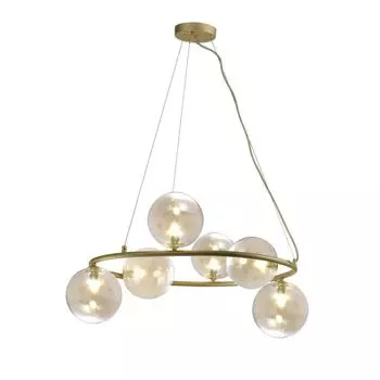 Подвесная люстра aployt odet apl.630.03.06 (aployt) золотой 500 см.