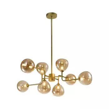 Подвесная люстра aployt roser apl.913.17.08 (aployt) золотой 450 см.
