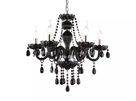 Подвесная люстра (arte lamp) черный 56 см.