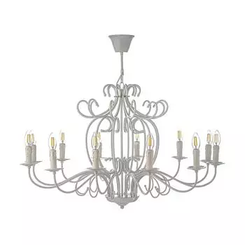 Подвесная люстра arti lampadari amaro e 1.1.12 w (arti lampadari) белый 1330 см.