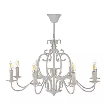 Подвесная люстра arti lampadari amaro e 1.1.8 w (arti lampadari) белый 1200 см.