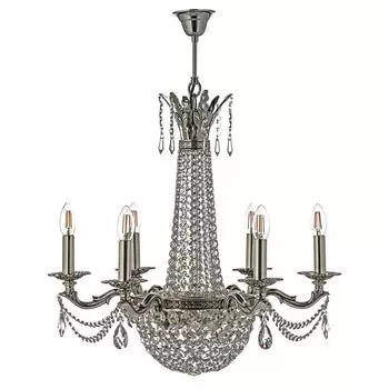 Подвесная люстра arti lampadari amelia e 1.6.6.502 sb (arti lampadari) серебристый 700 см.