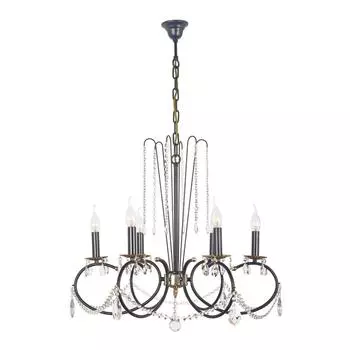 Подвесная люстра arti lampadari casabona e 1.1.6.501 b (arti lampadari) черный 640 см.