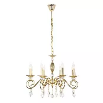 Подвесная люстра arti lampadari fortezza e 1.1.8 g (arti lampadari) золотой 520 см.