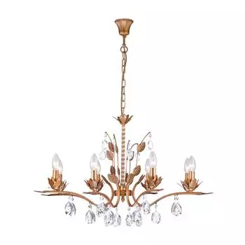 Подвесная люстра arti lampadari merana e 1.1.8 ag (arti lampadari) золотой 420 см.