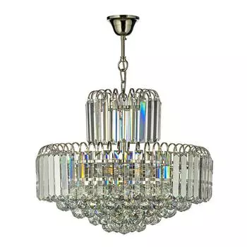 Подвесная люстра arti lampadari ovada e 1.5.50.100 n (arti lampadari) серебристый 350 см.