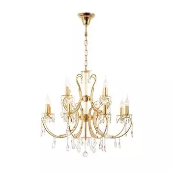 Подвесная люстра arti lampadari romano e 1.1.12.600 g (arti lampadari) золотой 650 см.