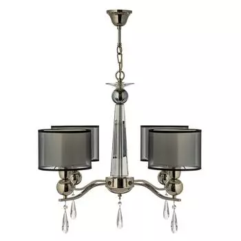 Подвесная люстра arti lampadari rufina e 1.1.4.600 n (arti lampadari) черный 500 см.