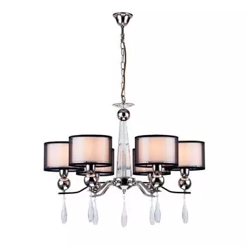 Подвесная люстра arti lampadari rufina e 1.1.6.600 n (arti lampadari) черный 500 см.