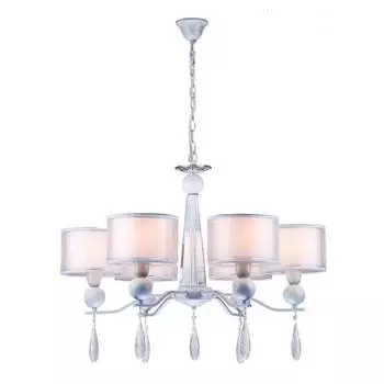 Подвесная люстра arti lampadari rufina e 1.1.6.600 w (arti lampadari) белый 500 см.