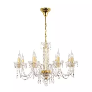 Подвесная люстра arti lampadari sofia e 1.1.8.600 g (arti lampadari) золотой 600 см.