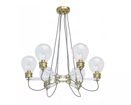 Подвесная люстра атмосфера (regenbogen life) прозрачный 72 см.