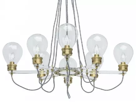 Подвесная люстра атмосфера (regenbogen life) прозрачный 73 см.