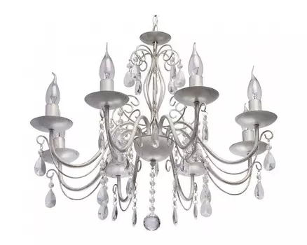 Подвесная люстра аврора (demarkt) серый 72 см.