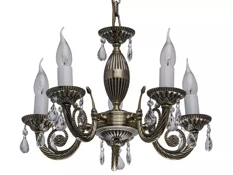 Подвесная люстра аврора (mw-light) бронзовый 69 см.