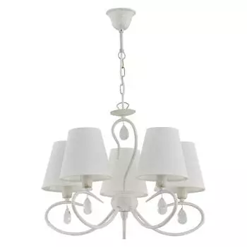 Подвесная люстра bali white (alfa) белый 70 см.