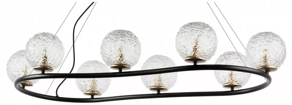 Подвесная люстра bari (lightstar) черный 115x30x60 см.